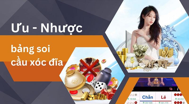 Bảng soi cầu xóc đĩa giúp bạn trăm trận trăm thắng 16 Bảng soi cầu xóc đĩa có ưu, nhược điểm gì?